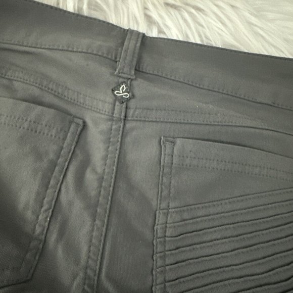 Prana womens gray double knee skinny jeans gray 4 stretch EUC - Picture 12 of 14